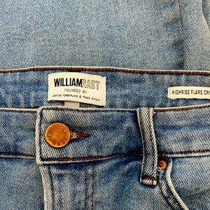 William Rast High Rise- Flare Crop jeans